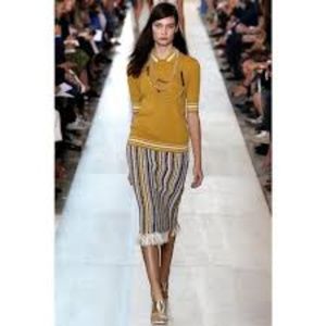 Tory Burch Woven Crochet Skirt - Size M